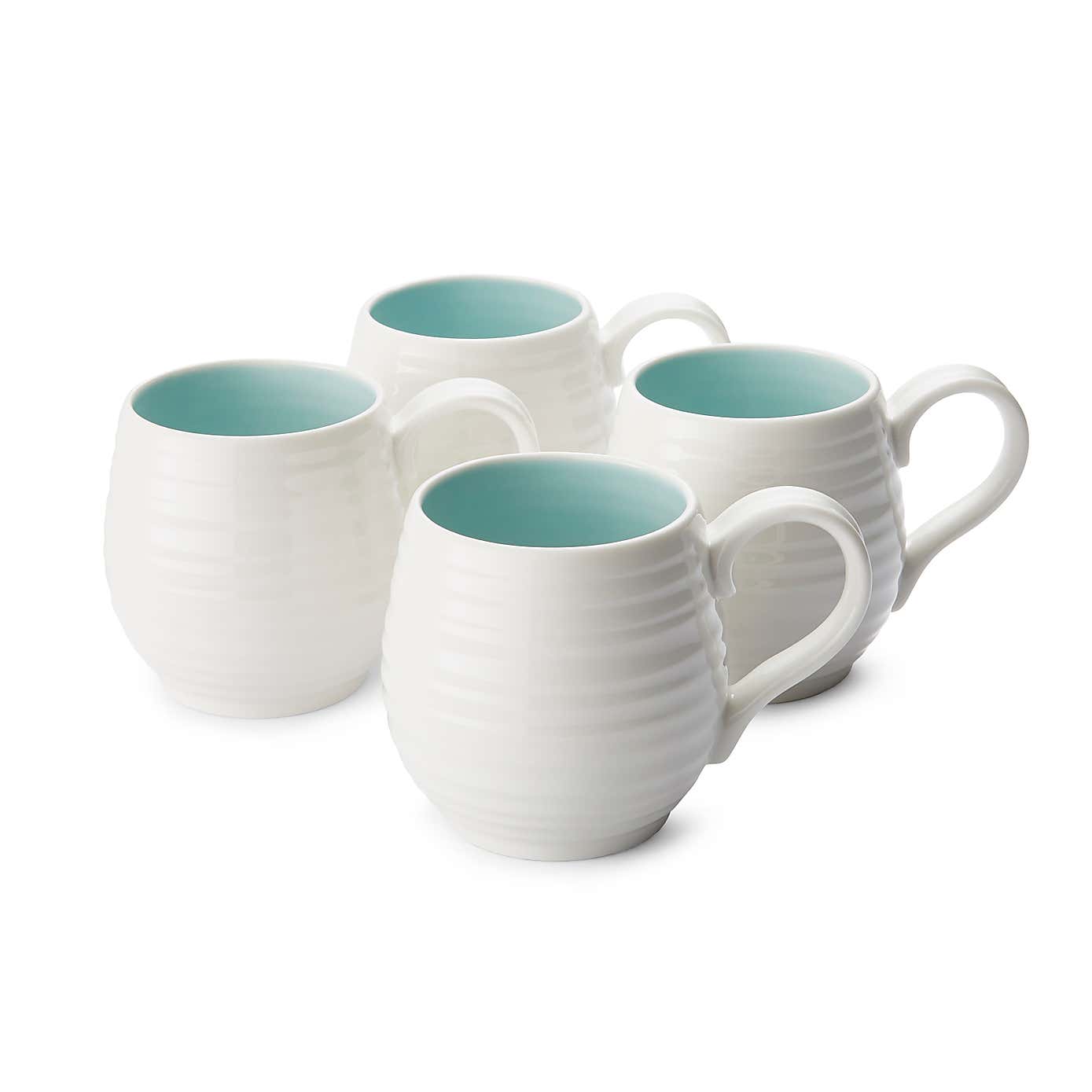 Sophie Conran for Portmeirion Set of 4 Honey Pot Mugs Celadon 0.31L