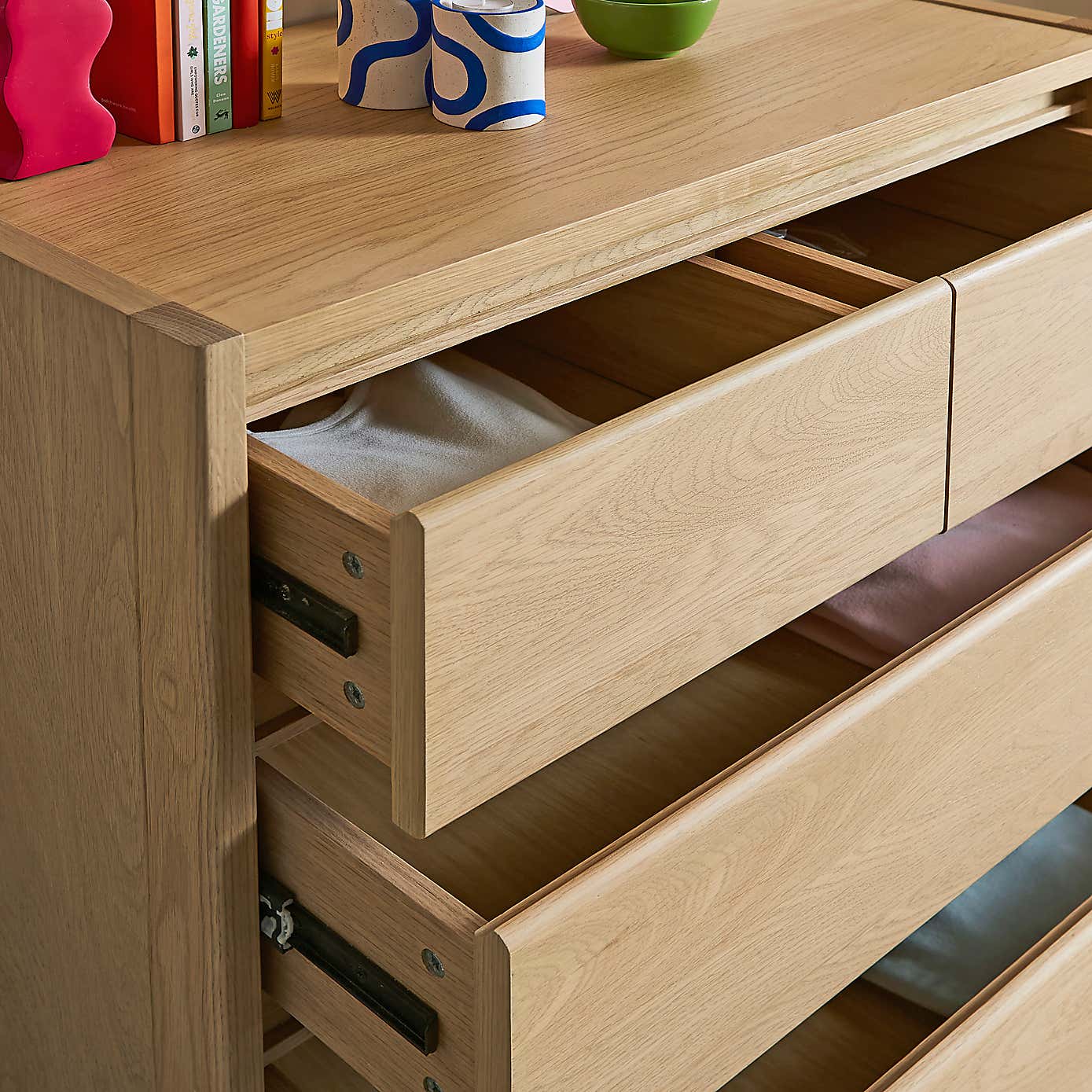 Elements Holmes 5 Drawer Chest, Oak