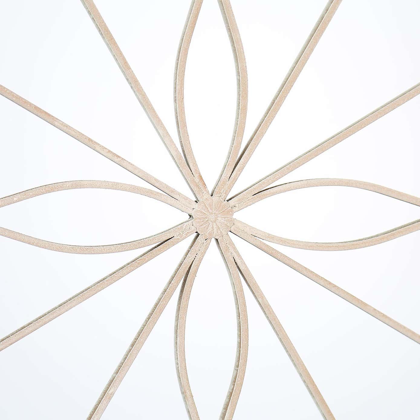 Rose Petal Round Indoor Outdoor Wall Mirror