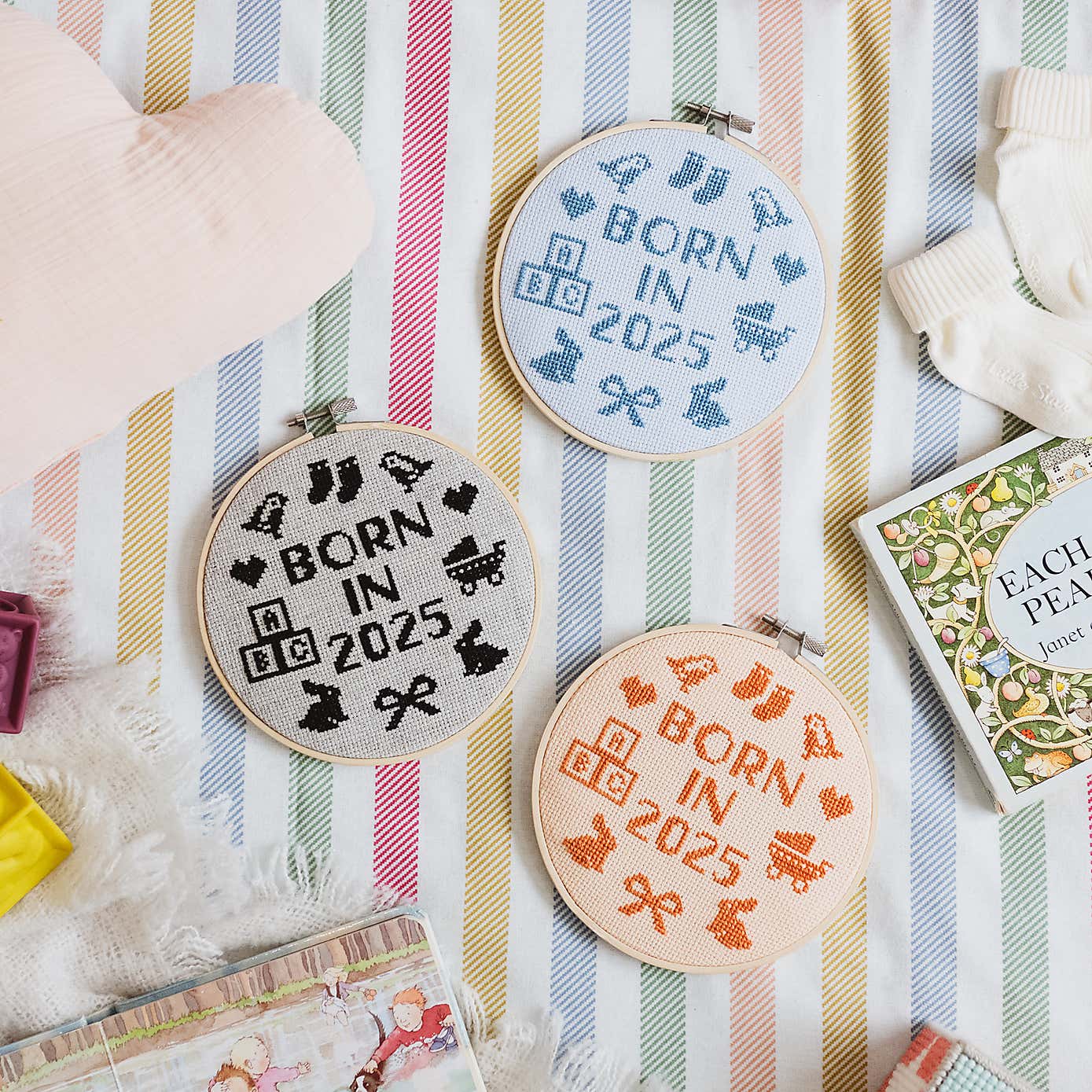 Cotton Clara Born in 2025 Cross Stitch Kit