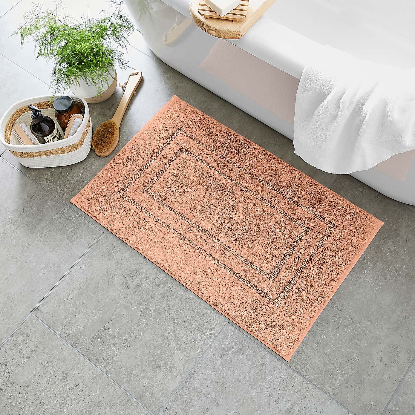 Luxury Cotton Bath Mat