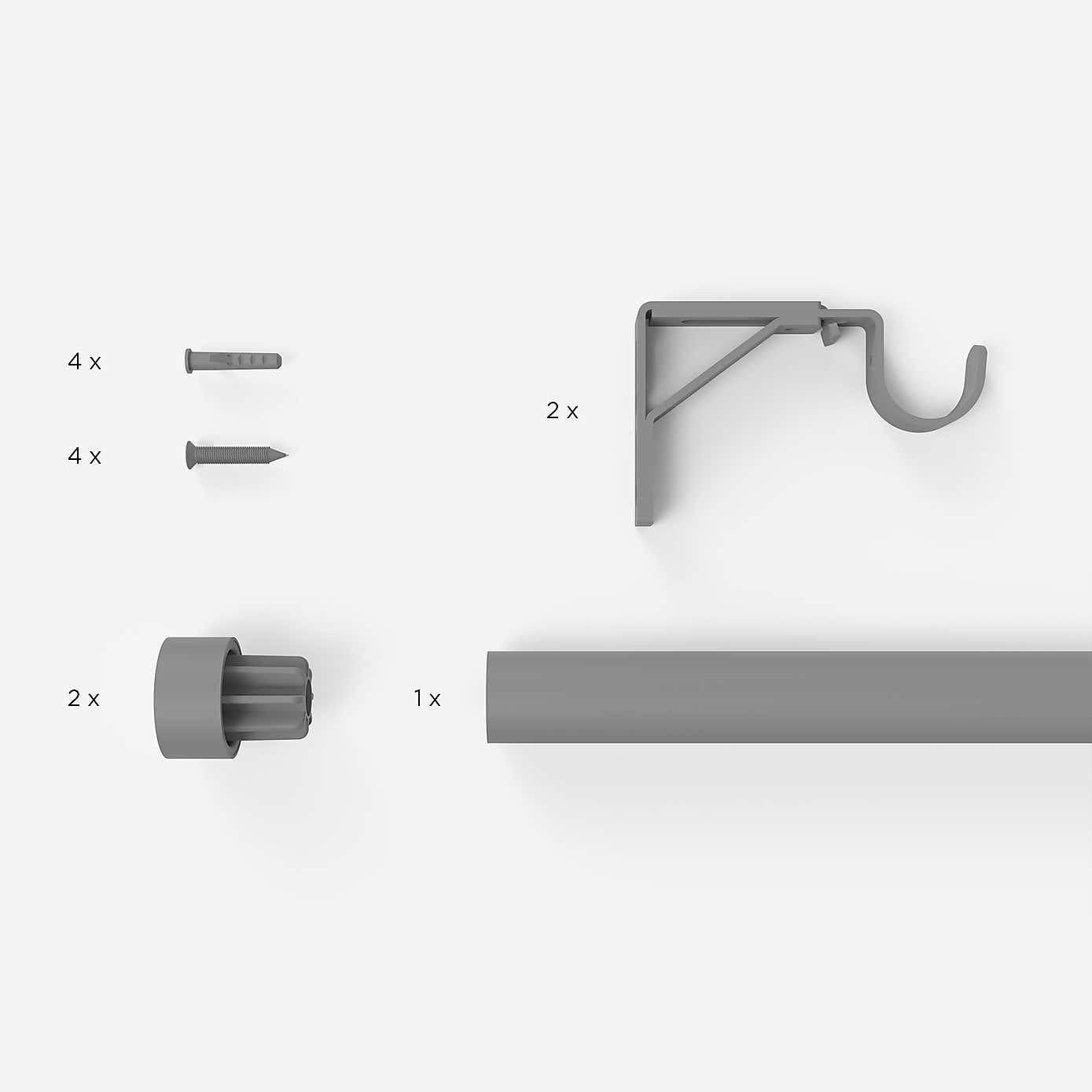 Trinity Metal Eyelet Curtain Pole