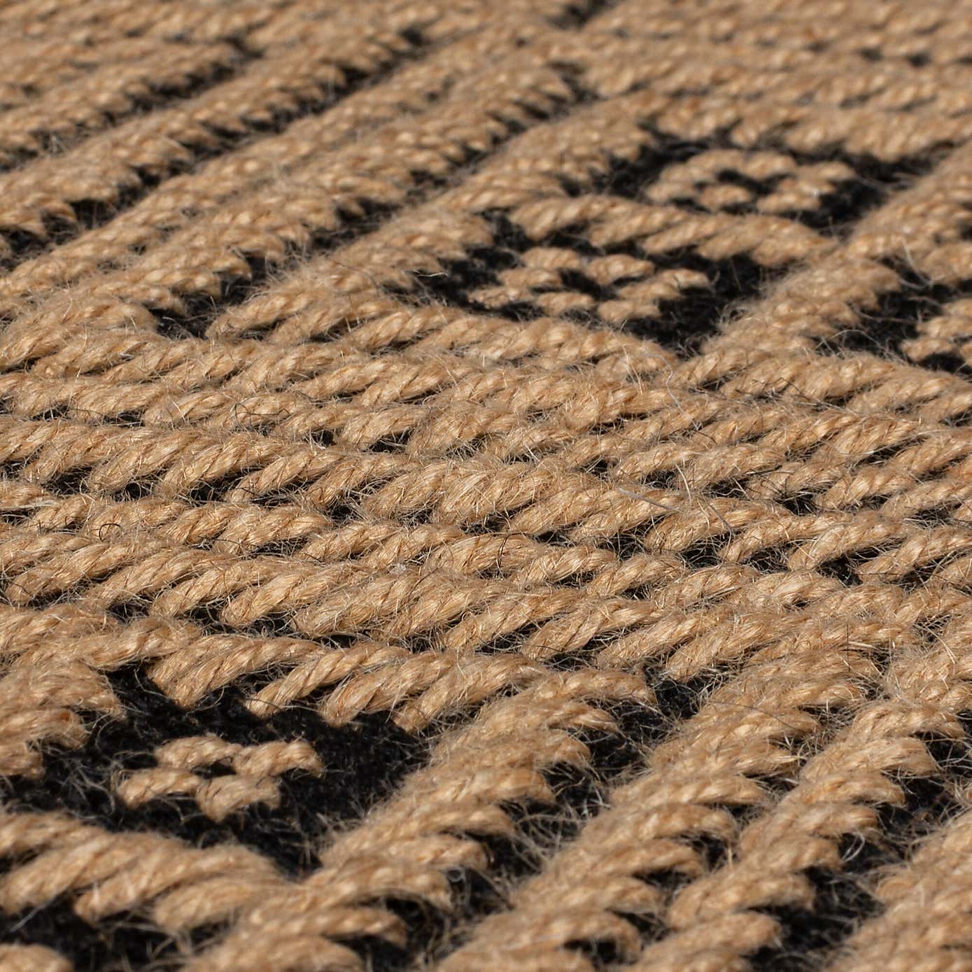 Mono Diamond Jute Stair Runner