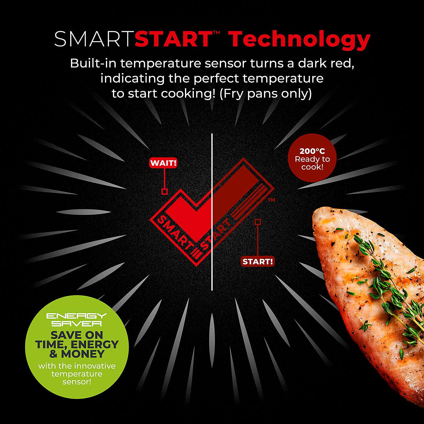 Tower Smart Start Non-Stick Forged Aluminium 5 Piece Pan Set