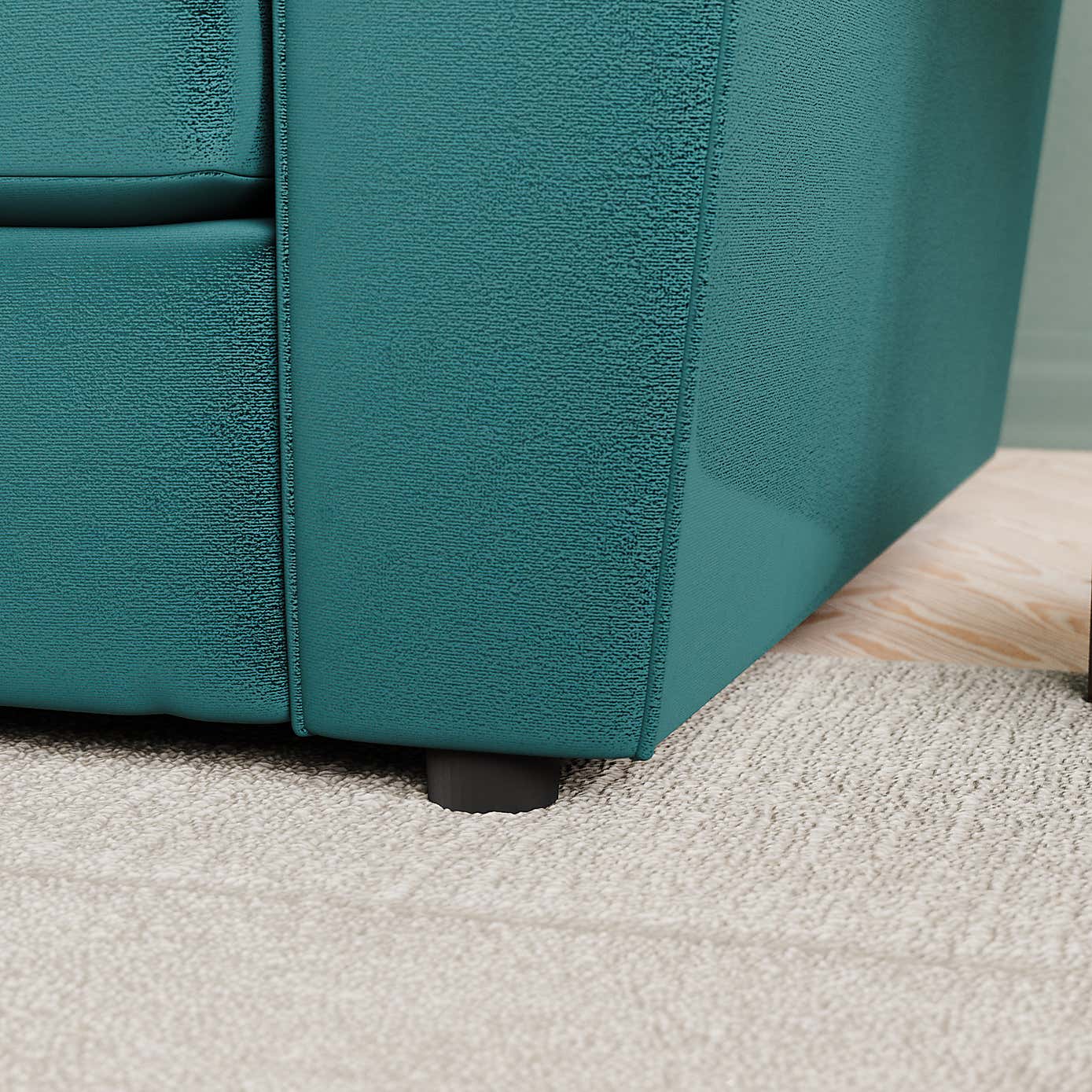 Blake Curved Arm Opulent Velvet Corner Chaise Sofa