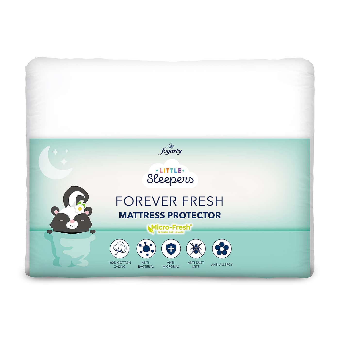 Fogarty Little Sleepers Forever Fresh Antibacterial Mattress Protector
