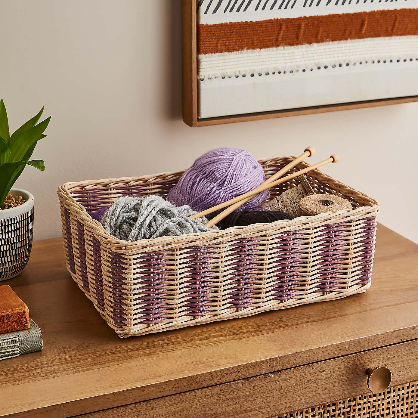 Woven Rattan Tray