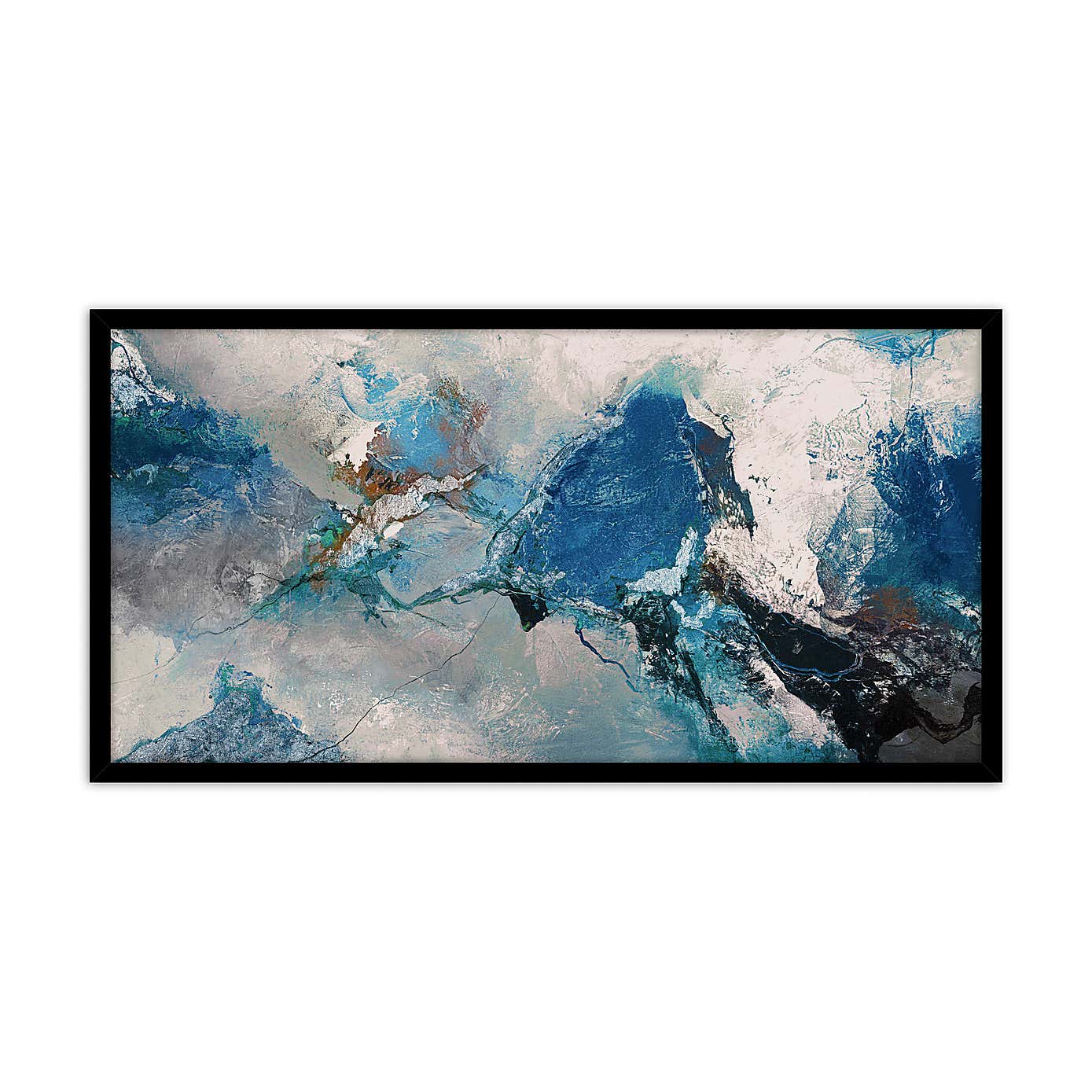 Hurricane Blue Framed Print
