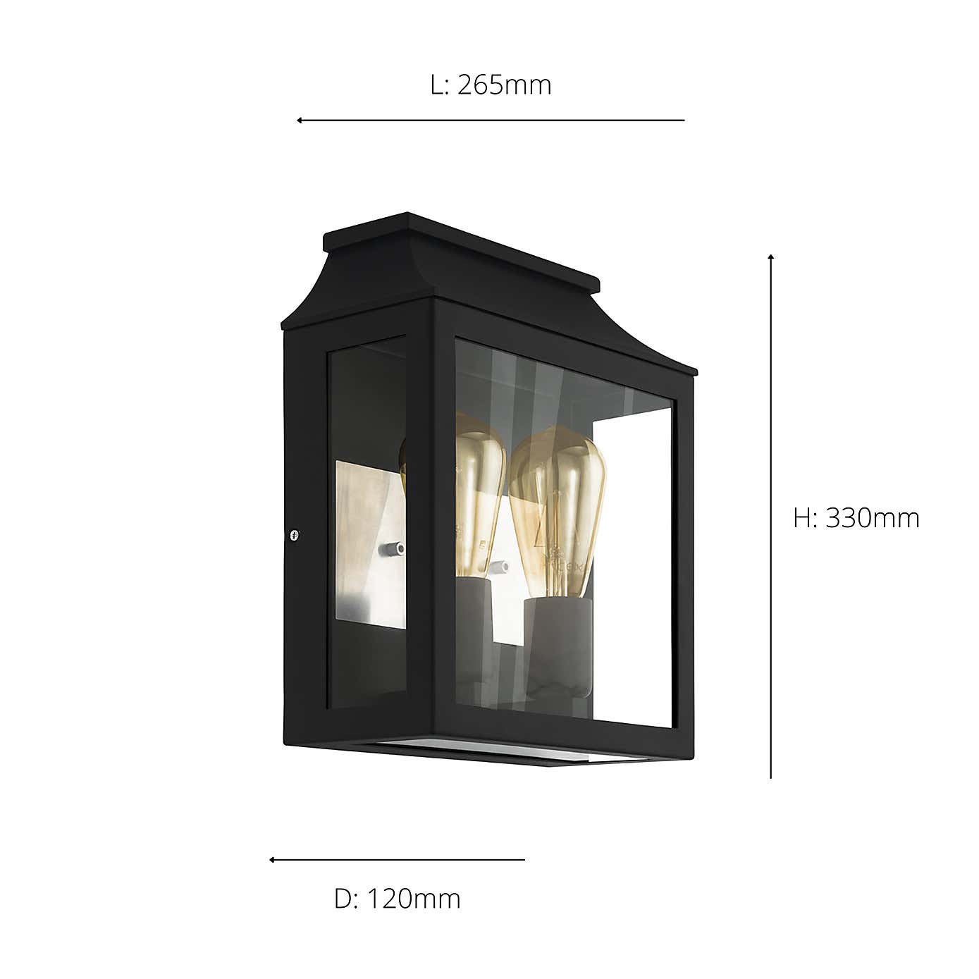 EGLO Soncino 2 Light Industrial Outdoor Wall Light