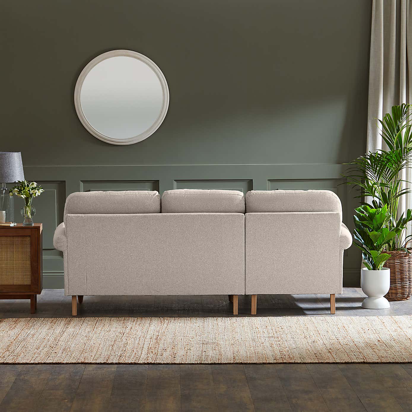 Jolene Soft Texture Corner Chaise Sofa