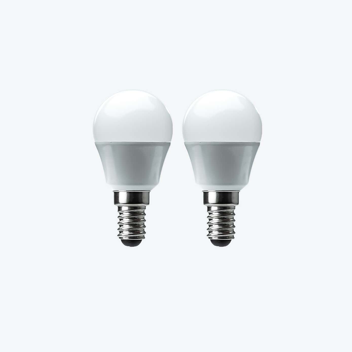 Status 4W Day Light Pearl SES Mini Globe 2 Pack