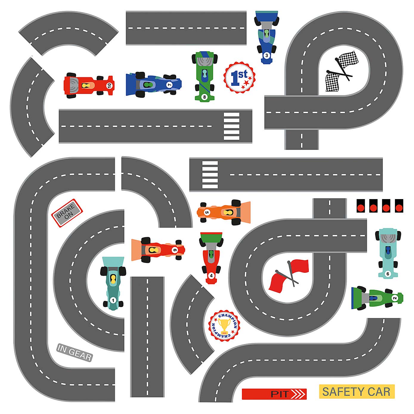 Transport Large Wall Sticker