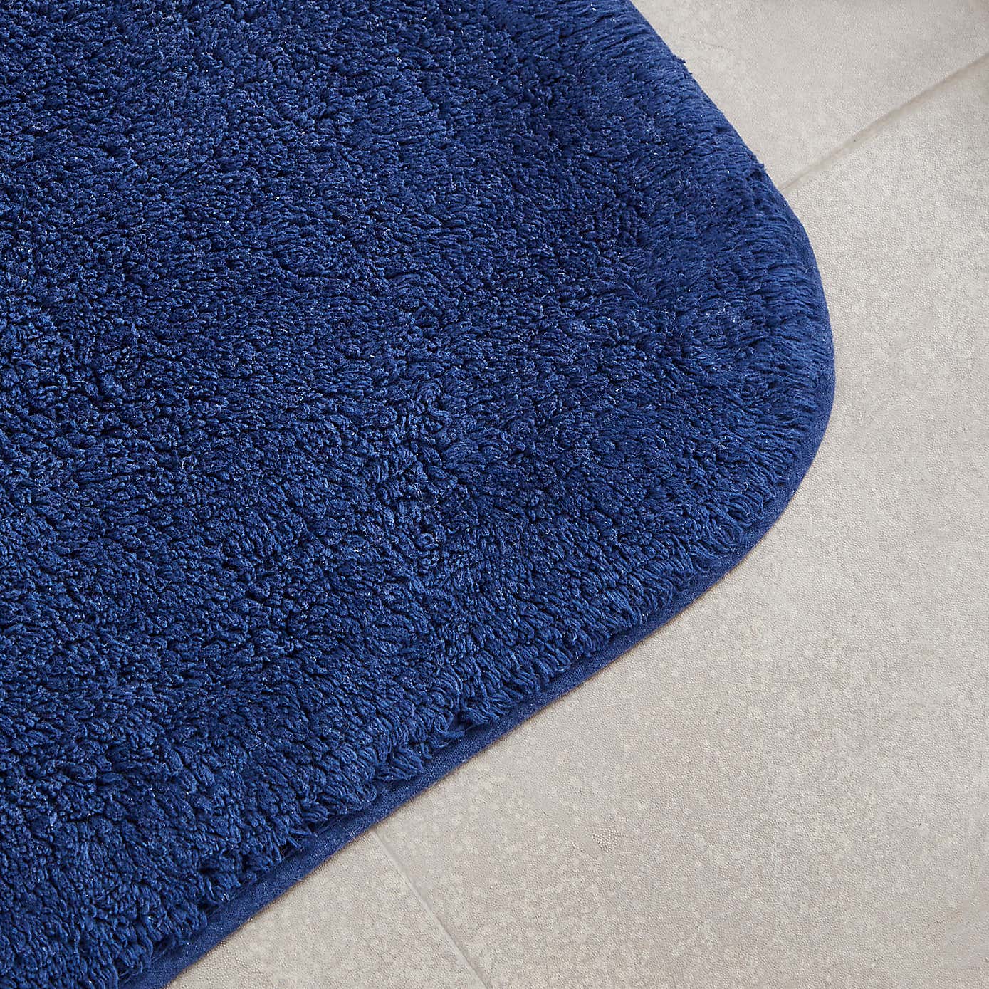 Cotton Anti-Slip Bath & Pedestal Mat Set