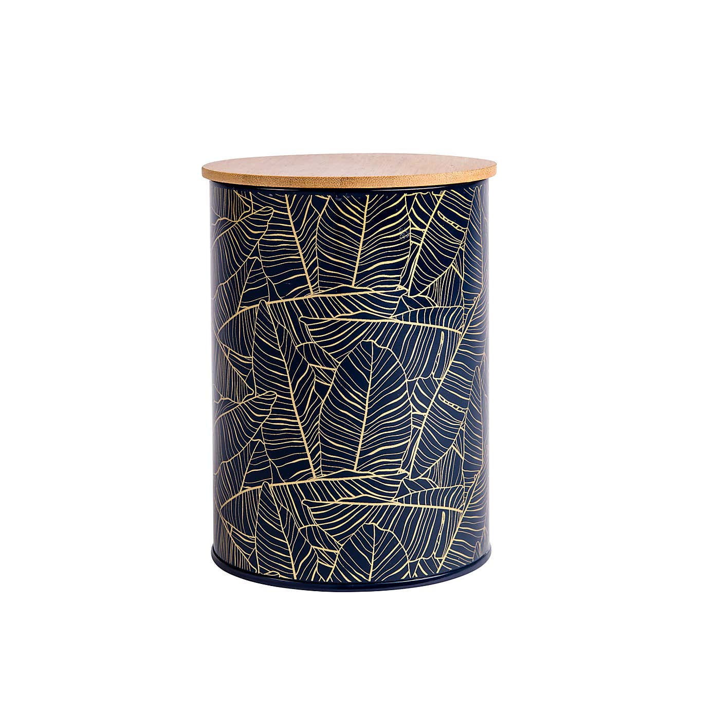 Botanicals Midnight Leaf Storage Kitchen Canister