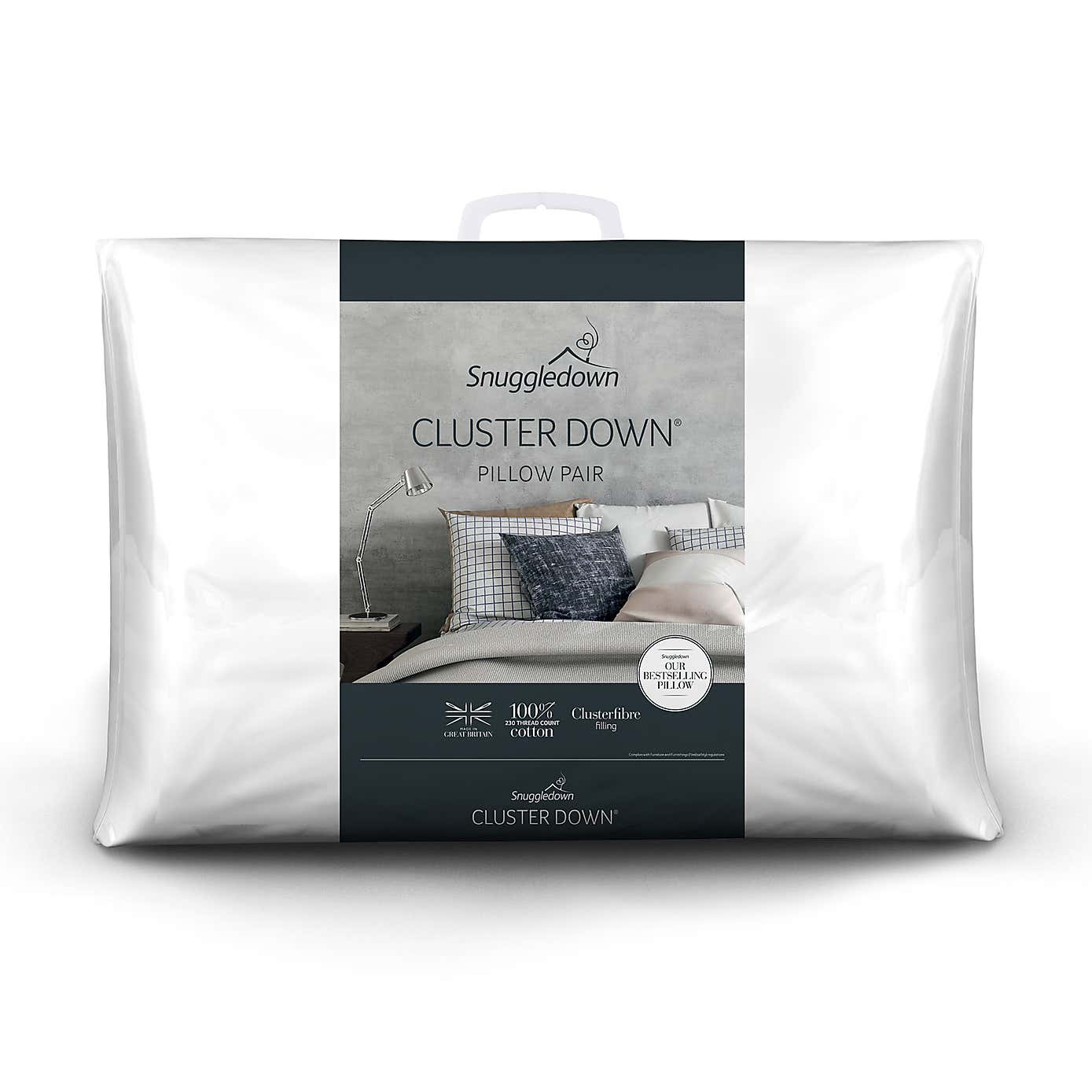 Snuggledown Pack of 2 Clusterdown Side Sleeper Pillows