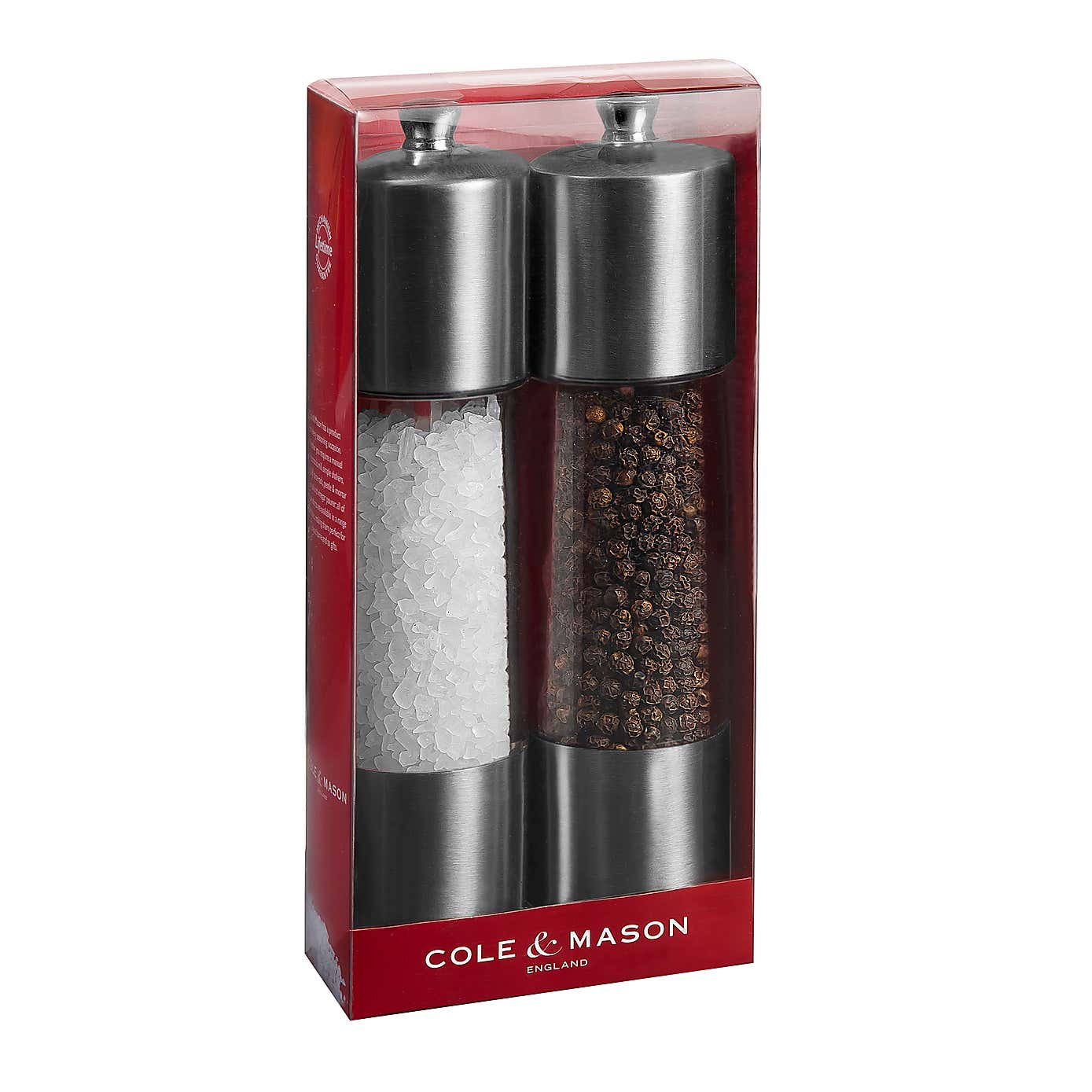 Set of 2 Cole & Mason Monaco Everyday Salt & Pepper Mills