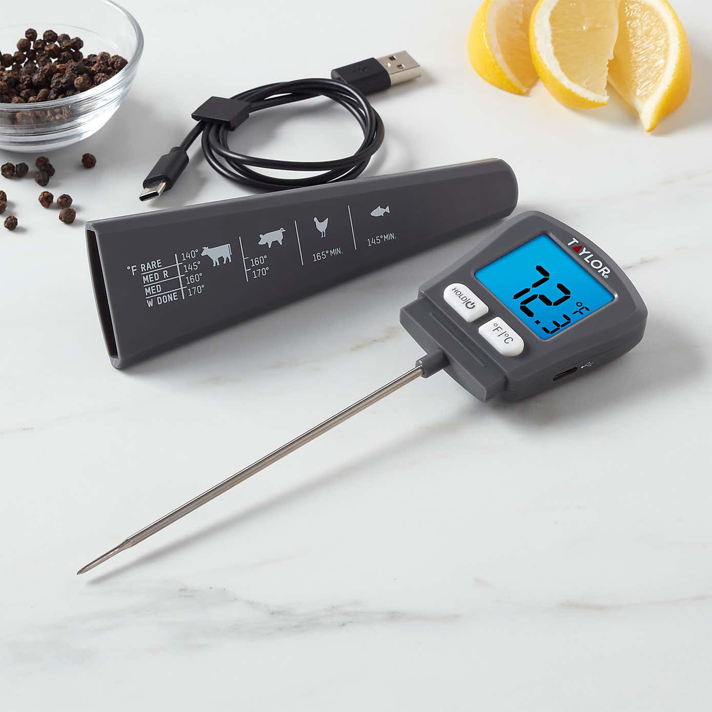 Taylor Pro USB Rechargeable Meat Thermometer