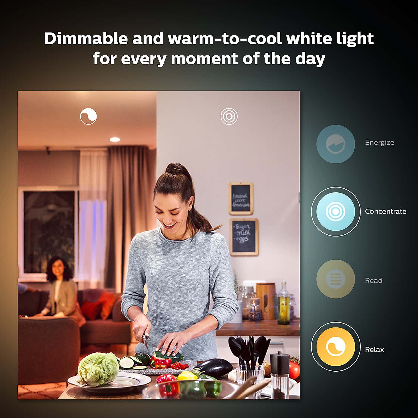 Philips HUE Smart 8 Watt BC LED Tunable GLS Bulb 2 Pack