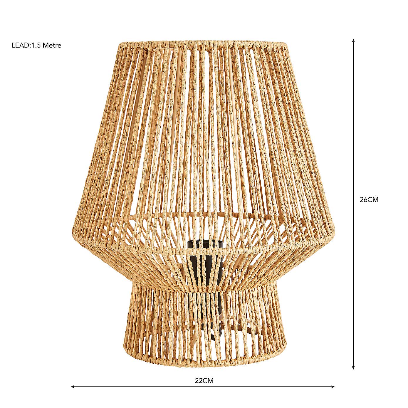 Kabir String Mushroom Table Lamp