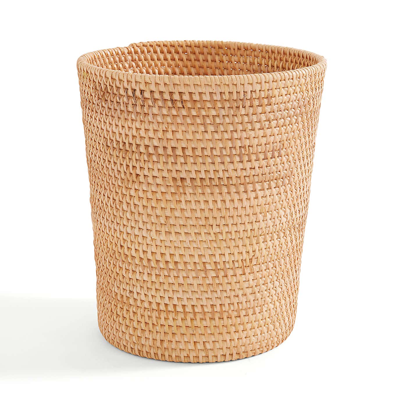 Rattan Round Bin Natural