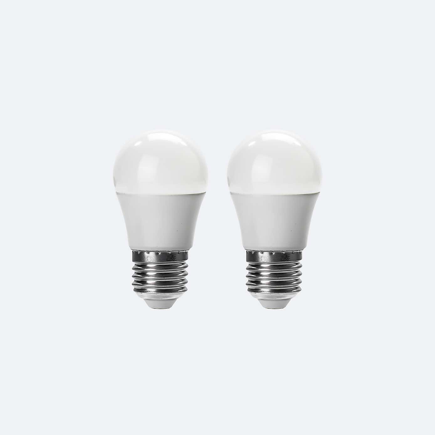Status 5.5W Dimable Pearl ES Mini Globe 2 Pack