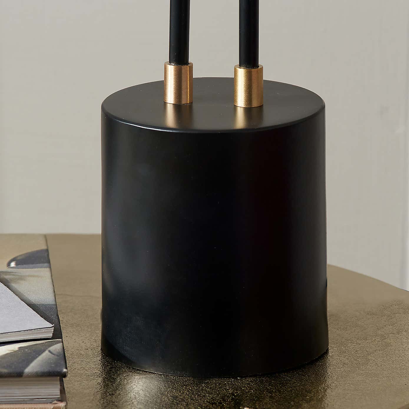Bailey Black 2 Head Table Lamp