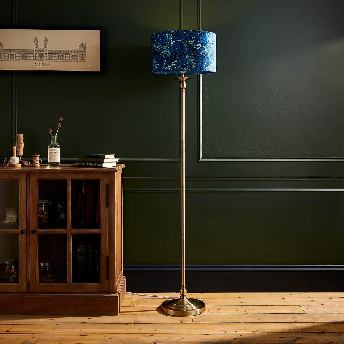 Marble Drum Lamp Shade