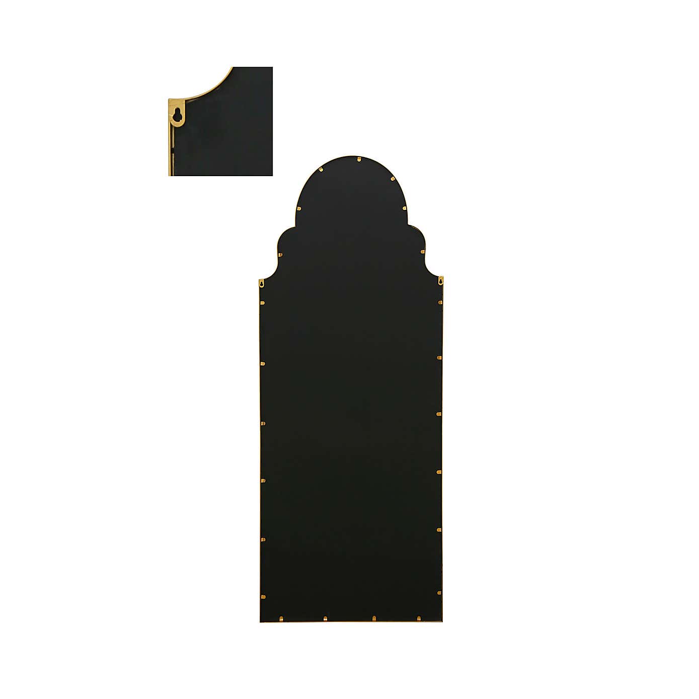 Arcus Crown Arched Indoor Outdoor Full Length Wall Mirror