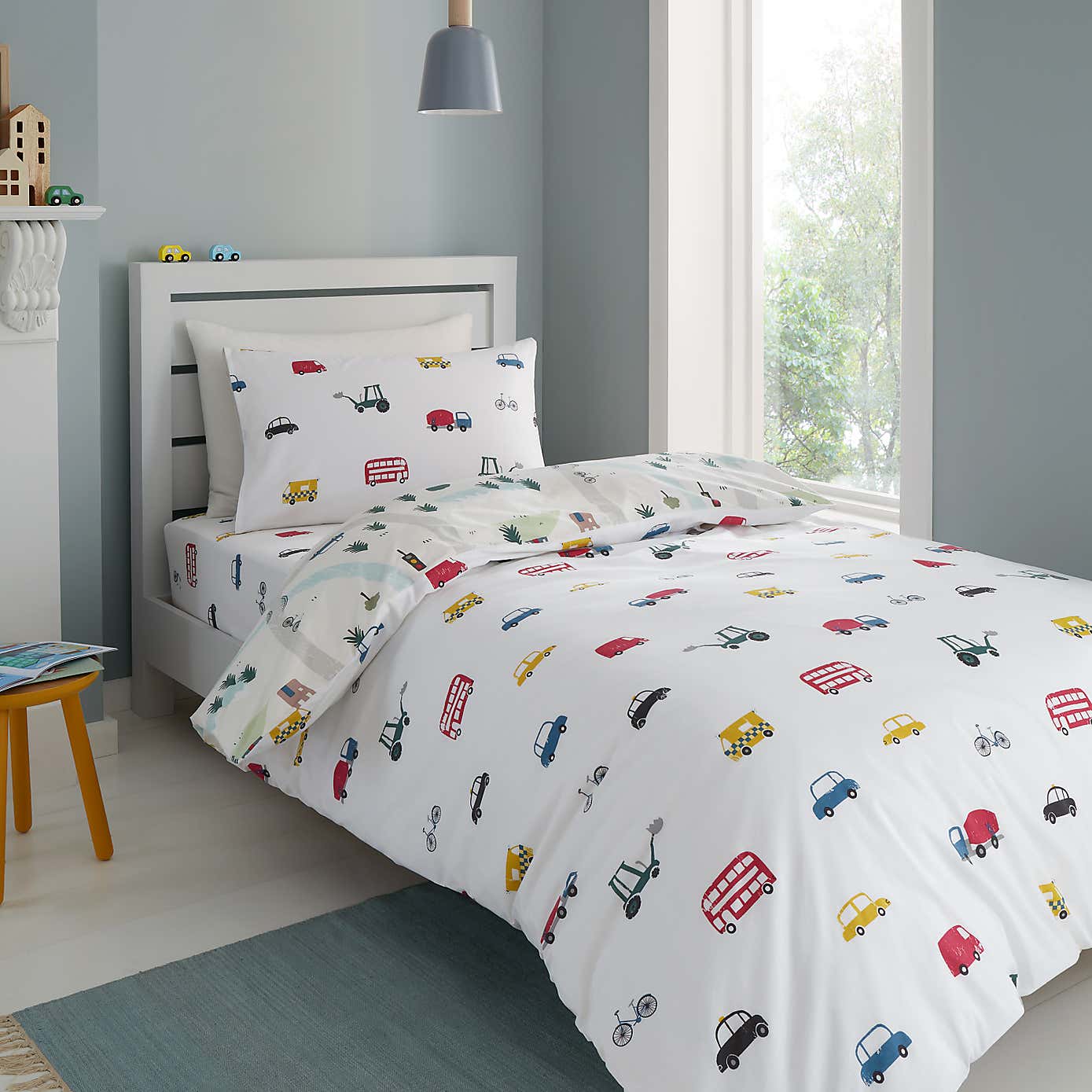 Bianca Transport Cotton Duvet Cover & Pillowcase Set