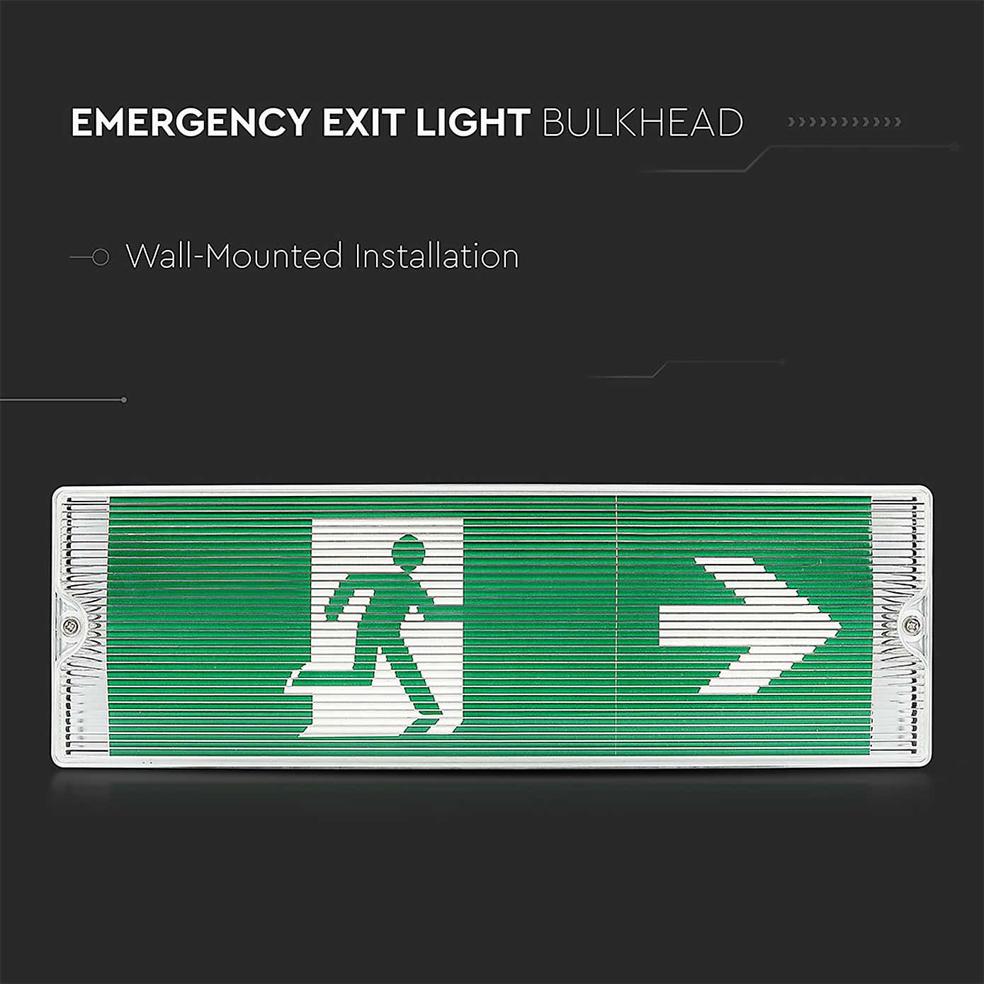V-TAC LED Emergency Wall Light