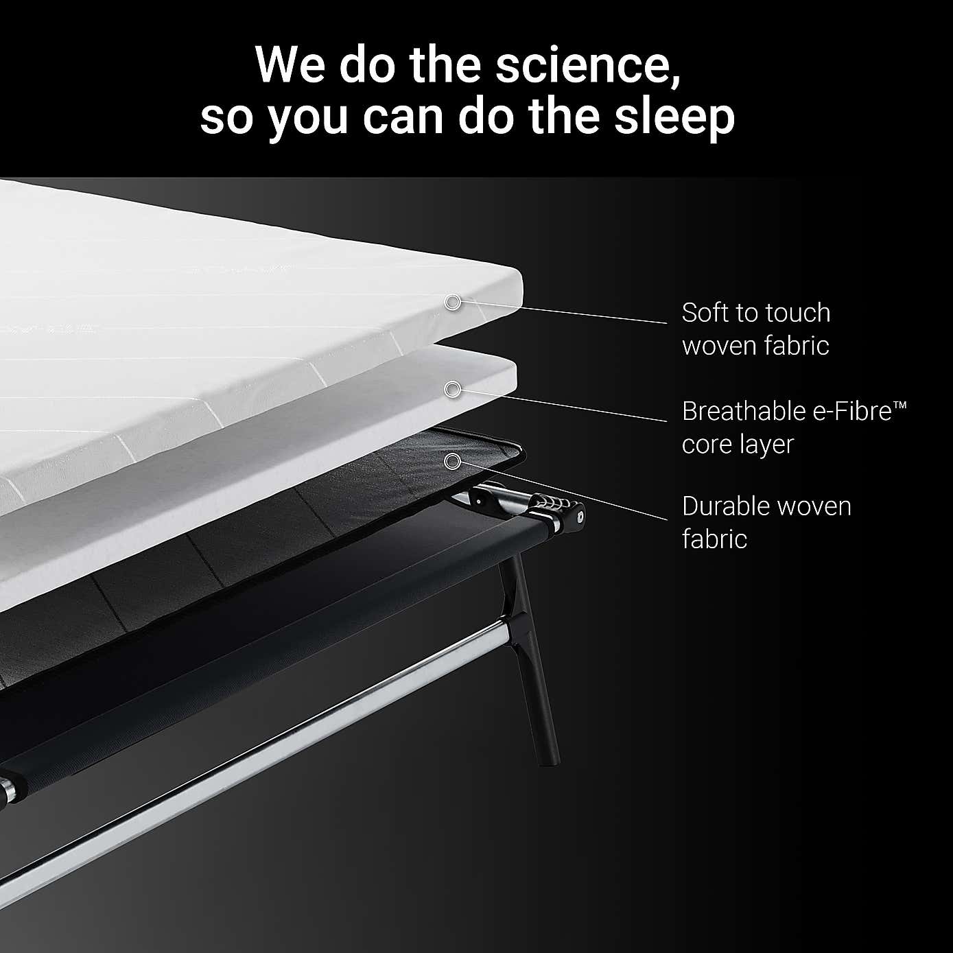 Jay-Be Compact Folding Bed with e-Fibre Mattress