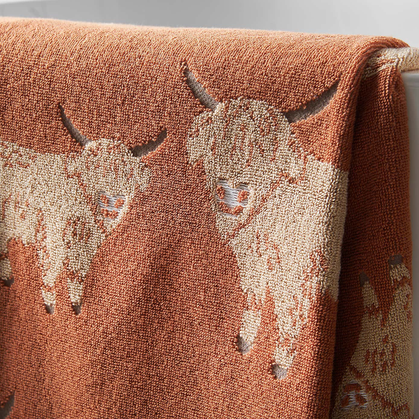 Highland Cow Cotton Towel