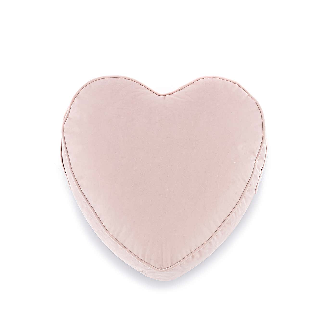Kids Isla Heart Pouffe Blush