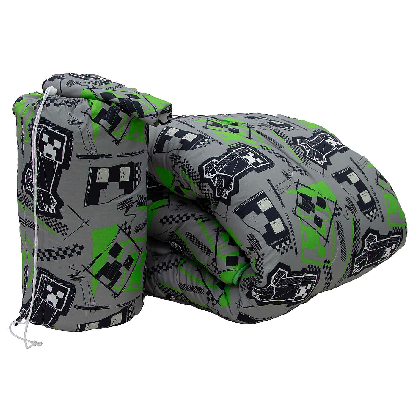 Minecraft Mixed Up 10.5 Tog Single Coverless Duvet and Pillowcase Set