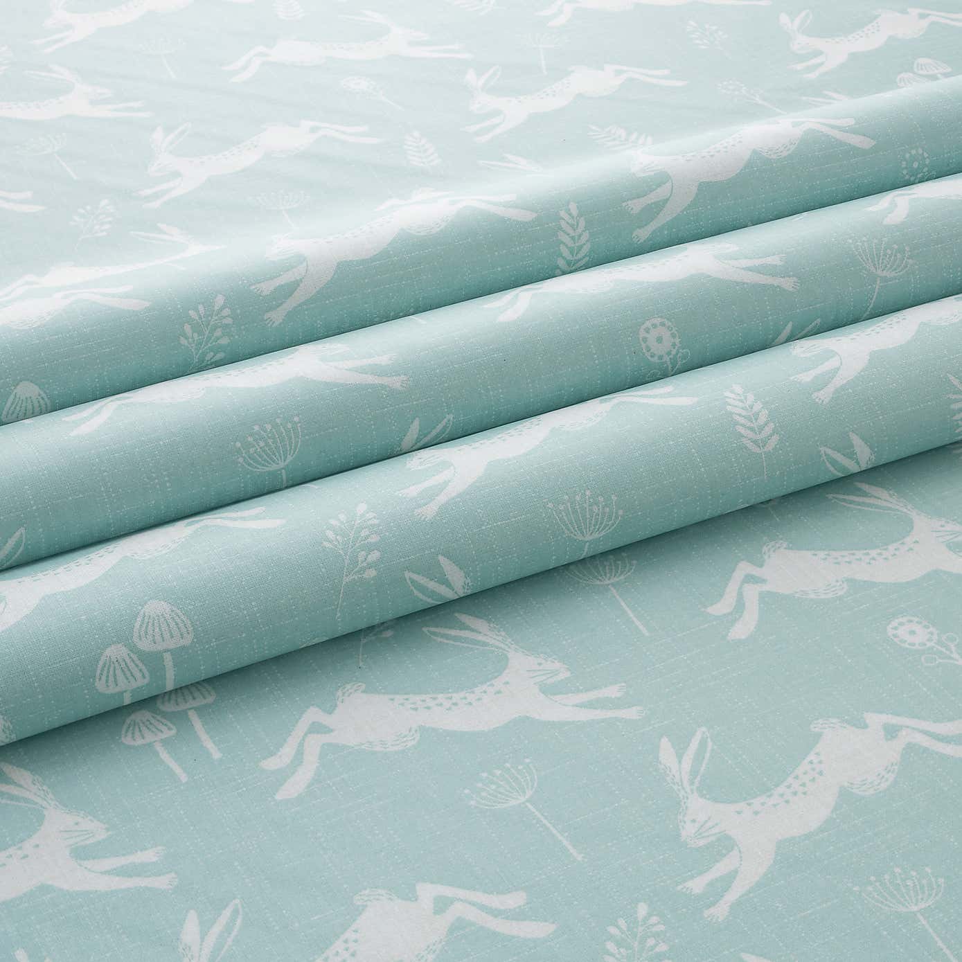 By the Metre Jumping Hare PVC