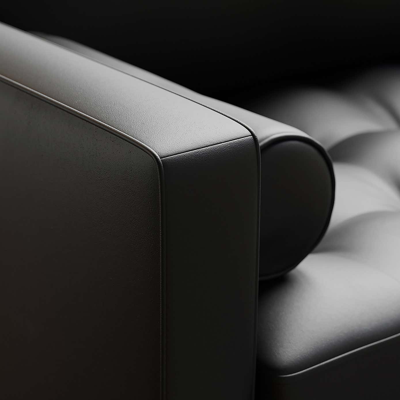 Zoe Faux Leather Right Hand Corner Sofa