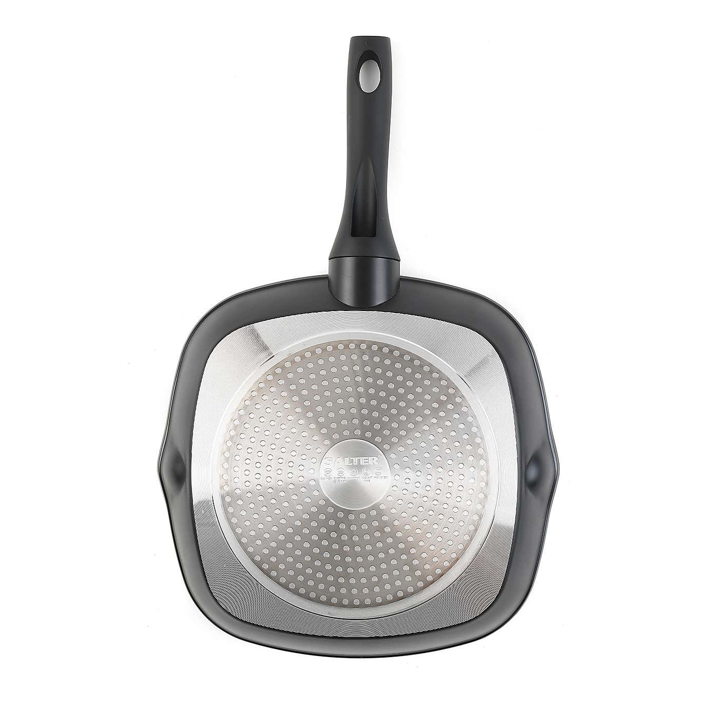 Salter Geo Hex Non-Stick Forged Aluminium Griddle Pan, 28cm