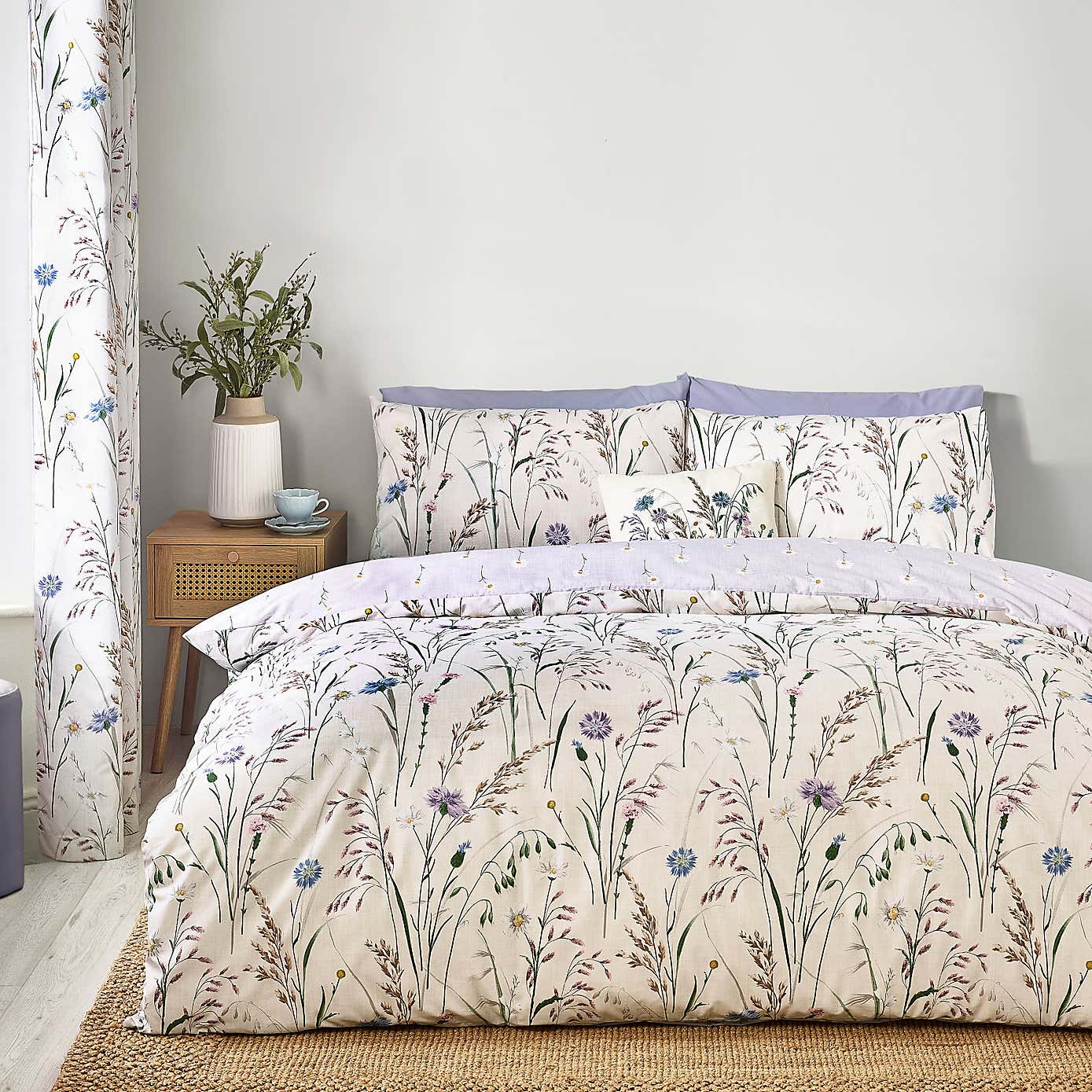 Catherine Lansfield Grasmere Floral Reversible Duvet Cover & Pillowcase Set