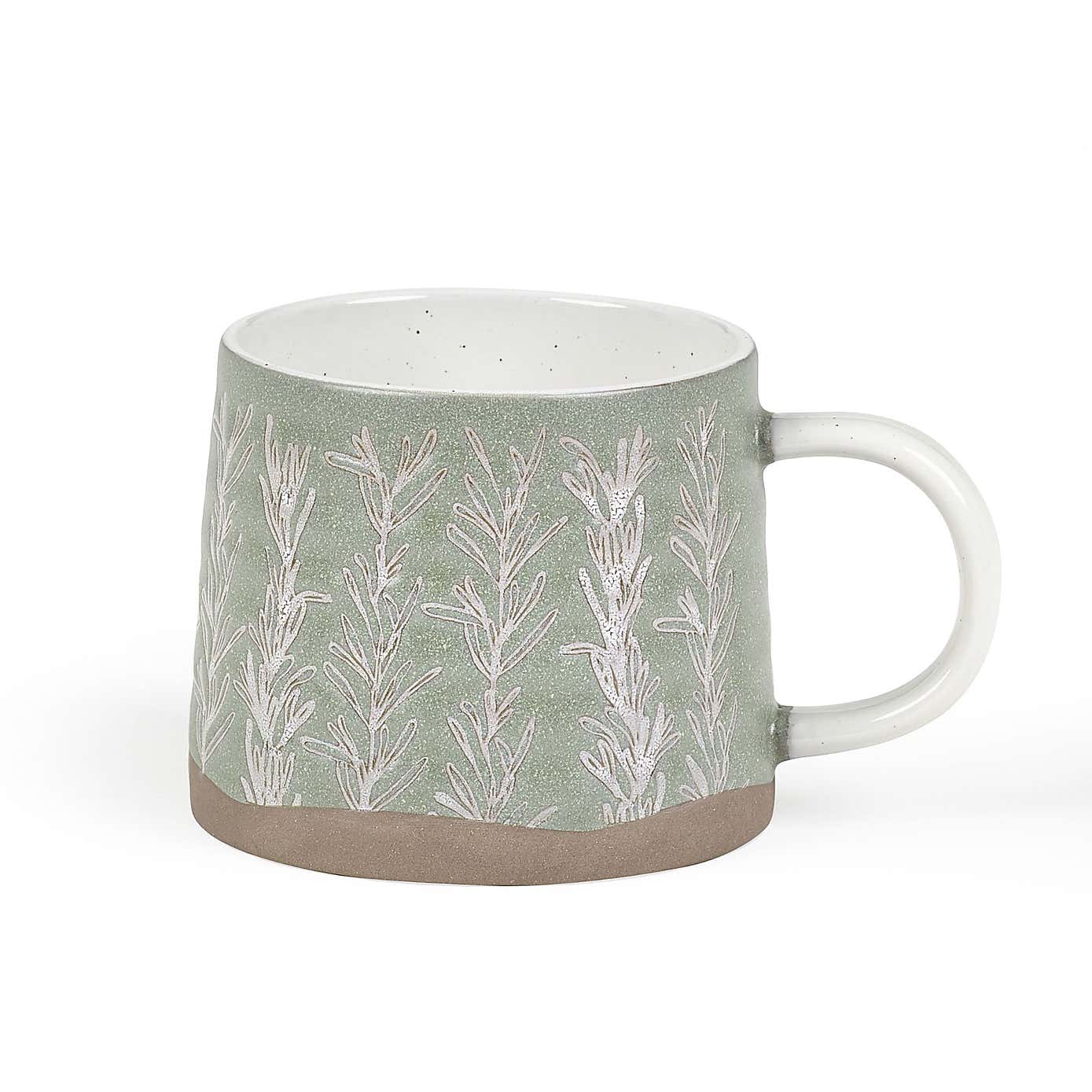 PurerHome x Eden Project Set of 2 Rosemary Stoneware Mugs