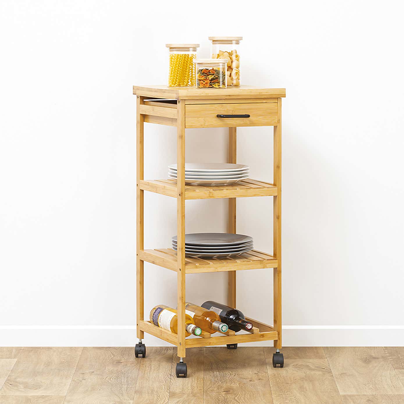 Linha Bamboo Kitchen Trolley