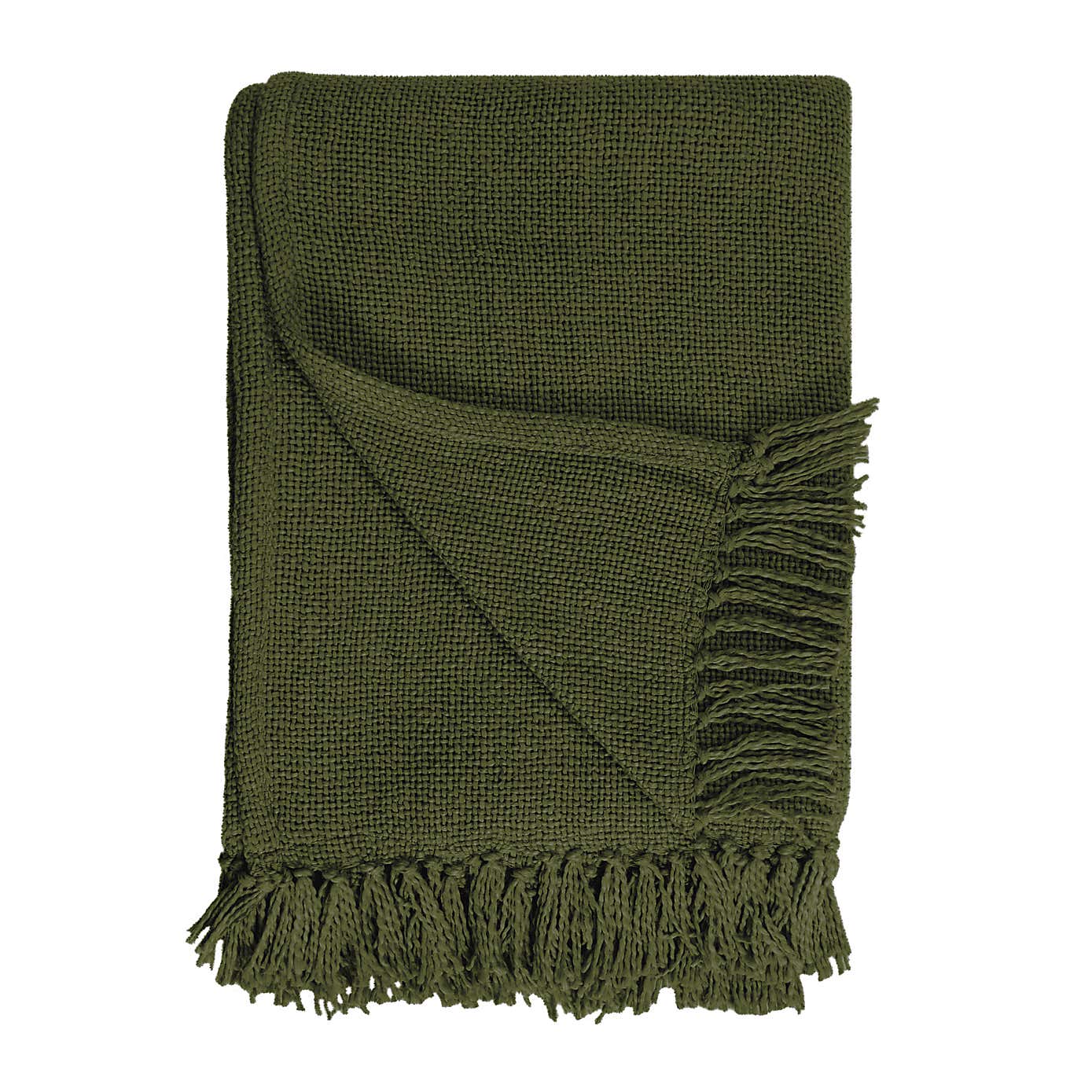 Aris Cotton Weave Black Throw