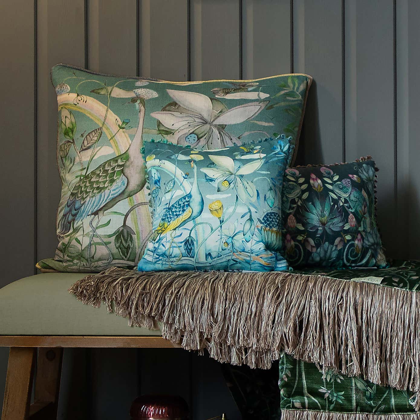 Luan Velvet Square Cushion