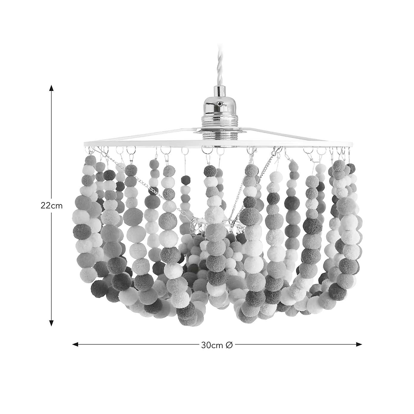 Julie Pom Pom Easy Fit Pendant Shade