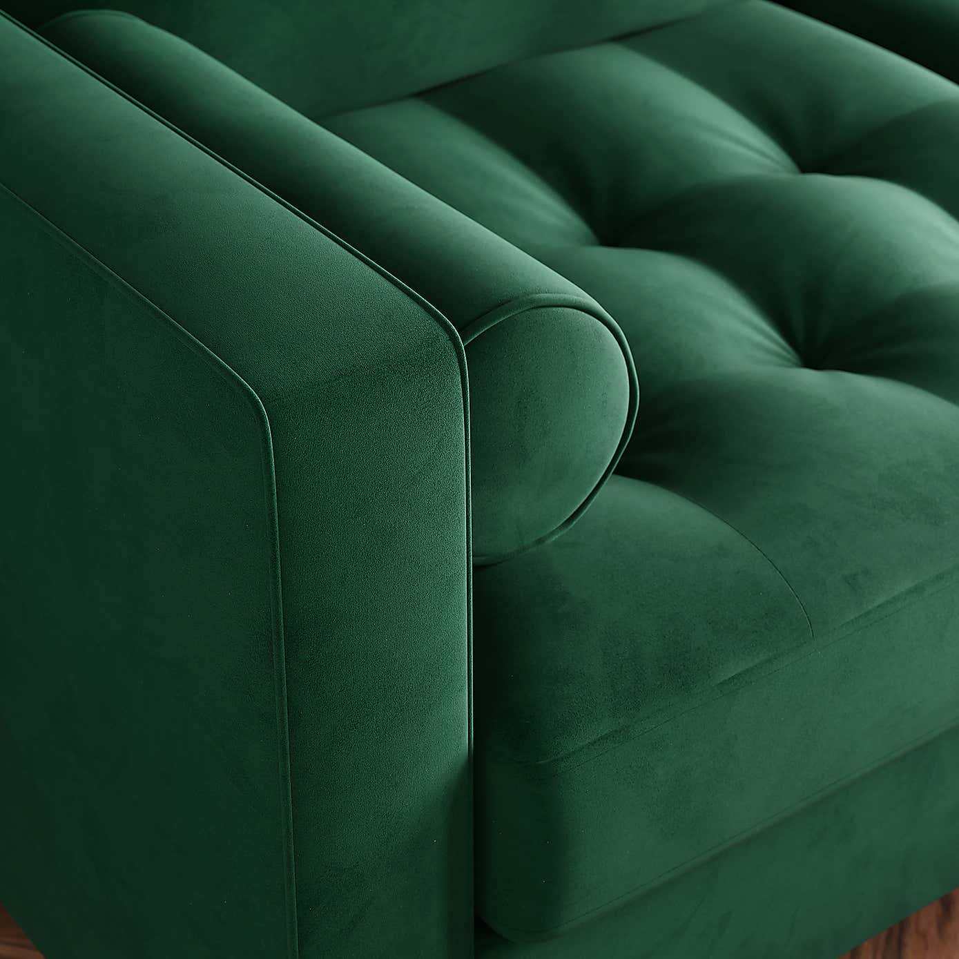 Zoe 4 Seater Corner Double Sofa Bed, Velvet