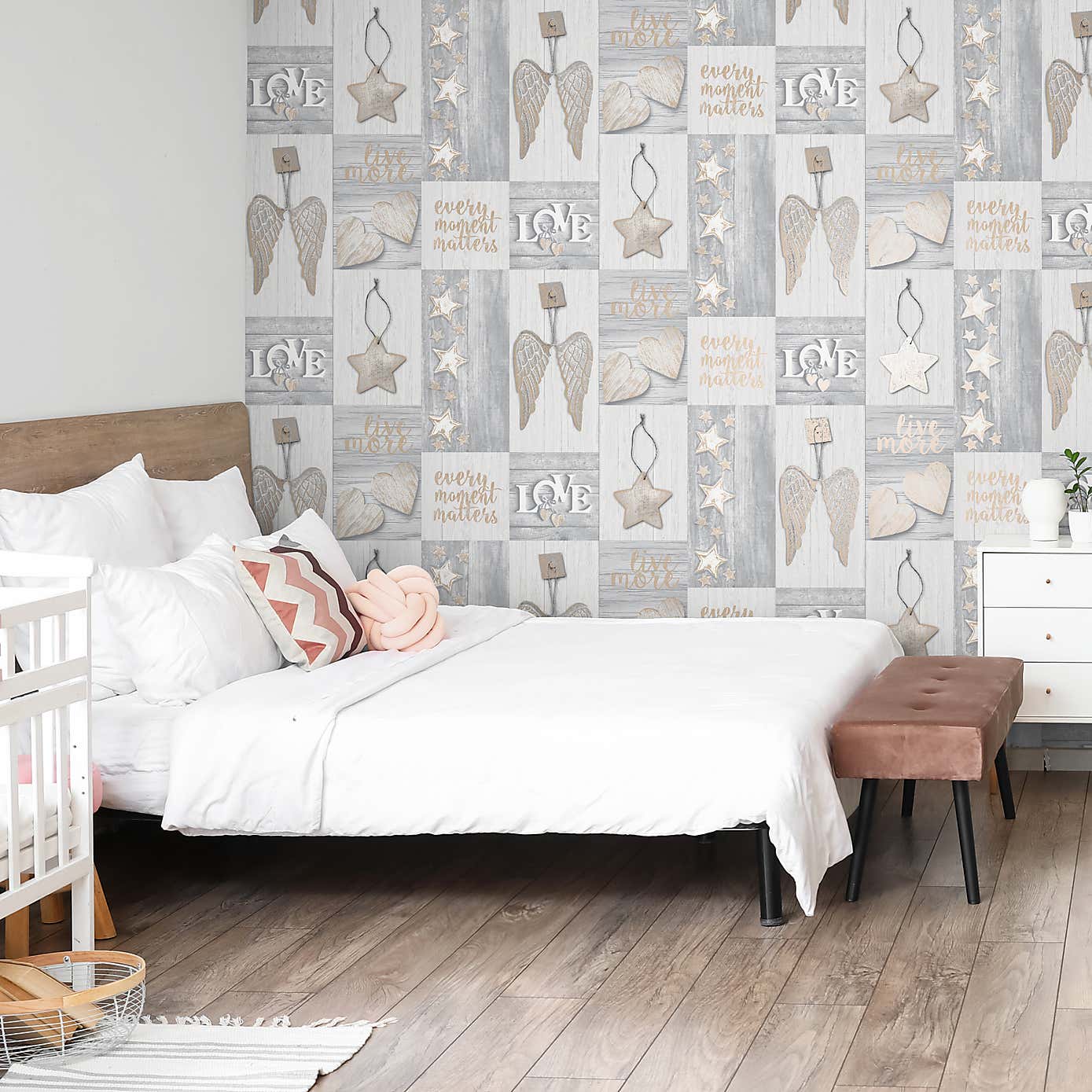 Starlight Home Rose Gold Wallpaper