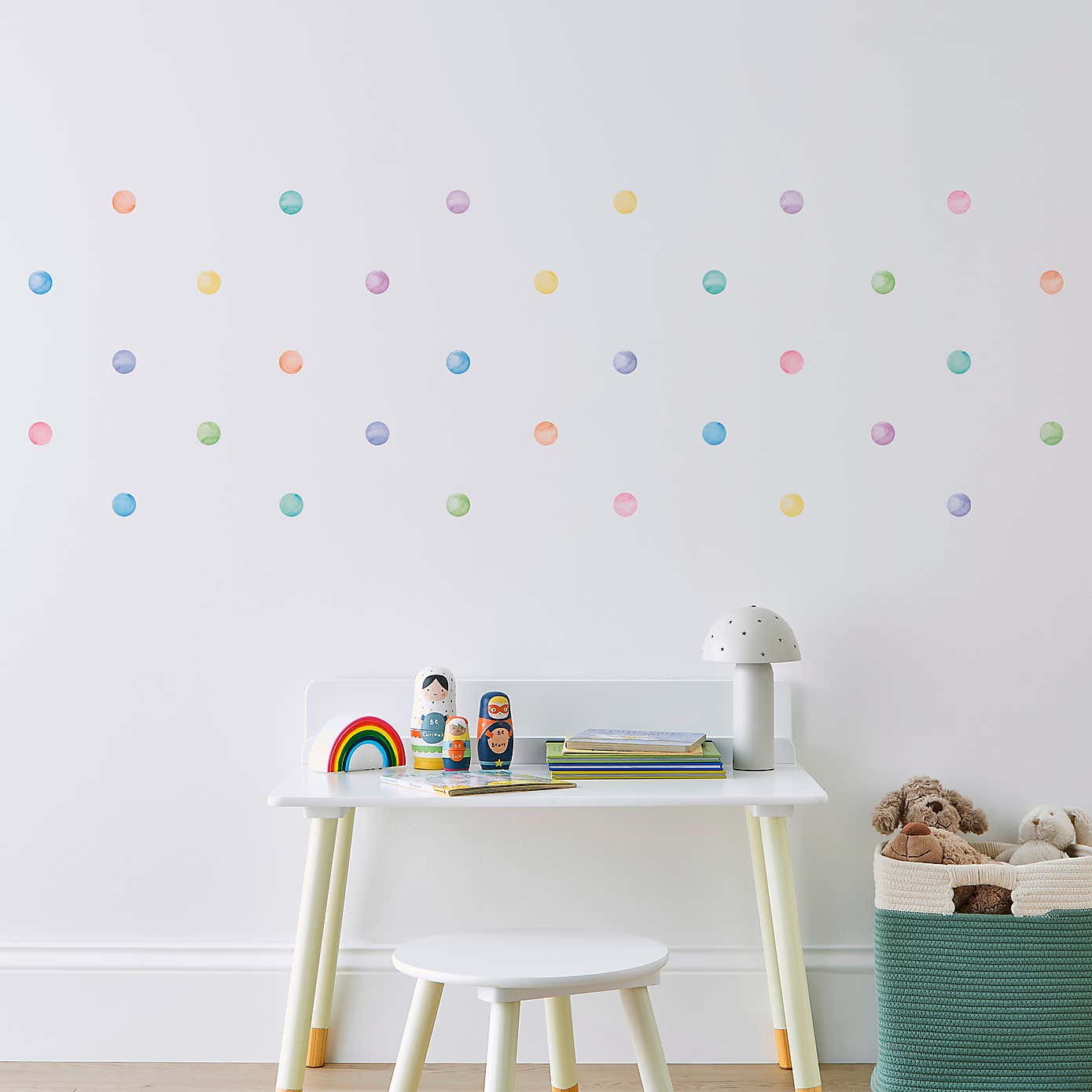 Watercolour Spots Small Wall Sticker
