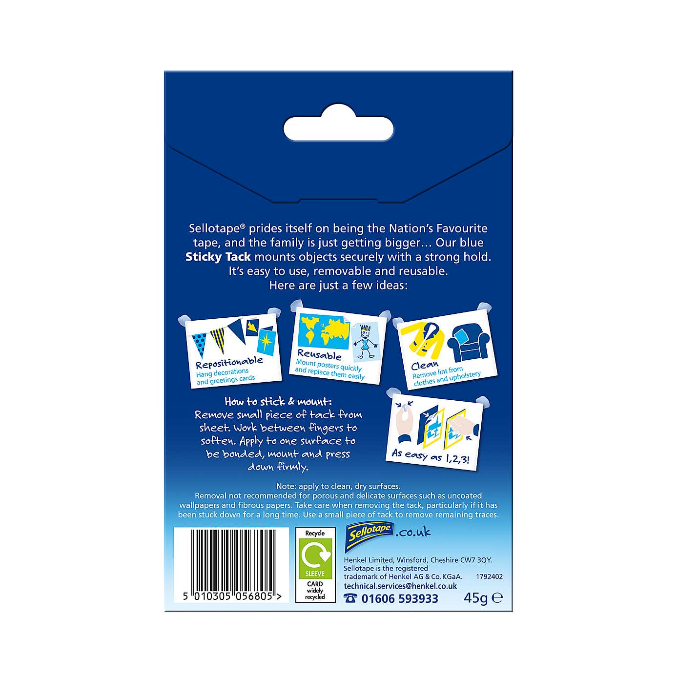 Sellotape Sticky Tack 45g