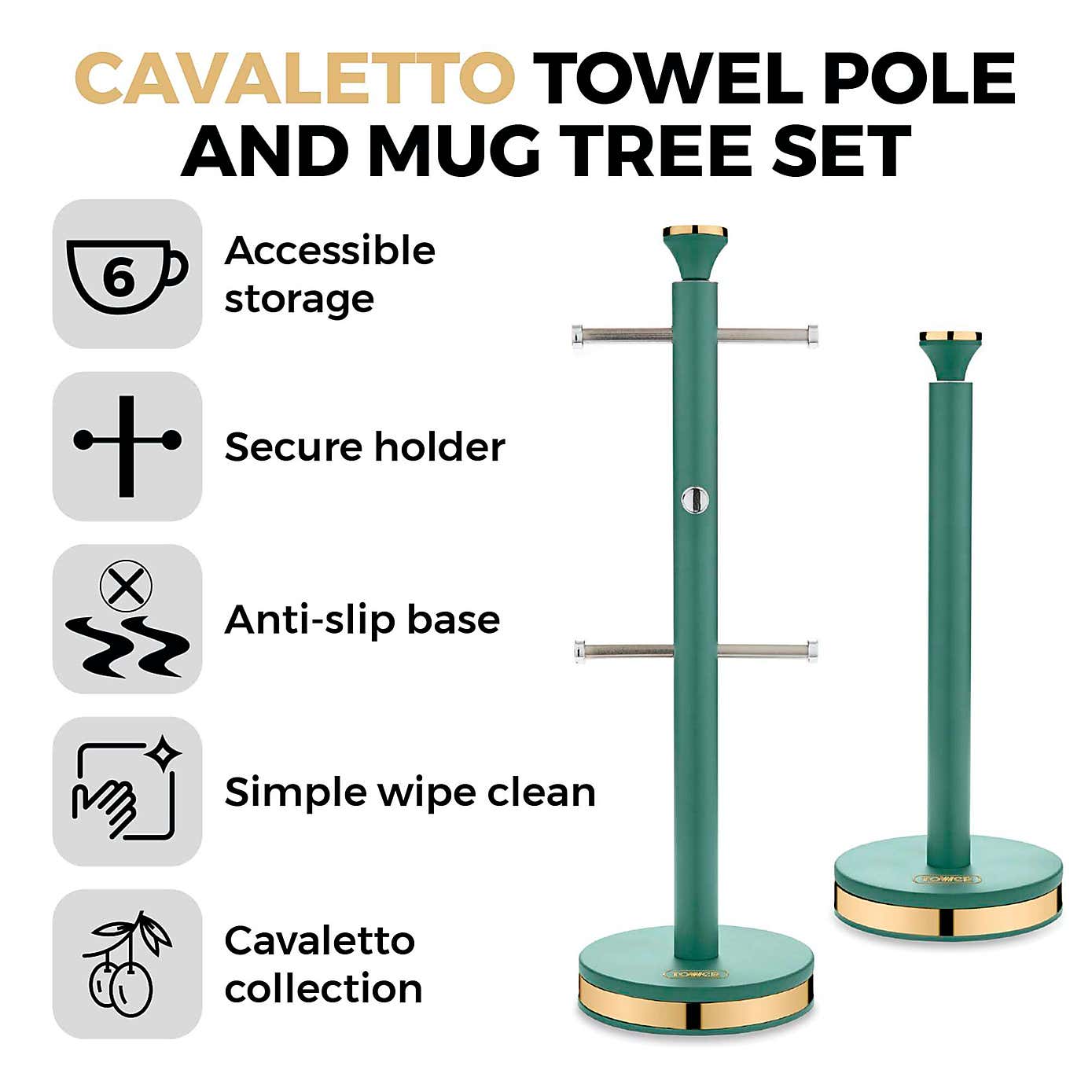 TOWER Cavaletto Mug Tree and Towel Holder