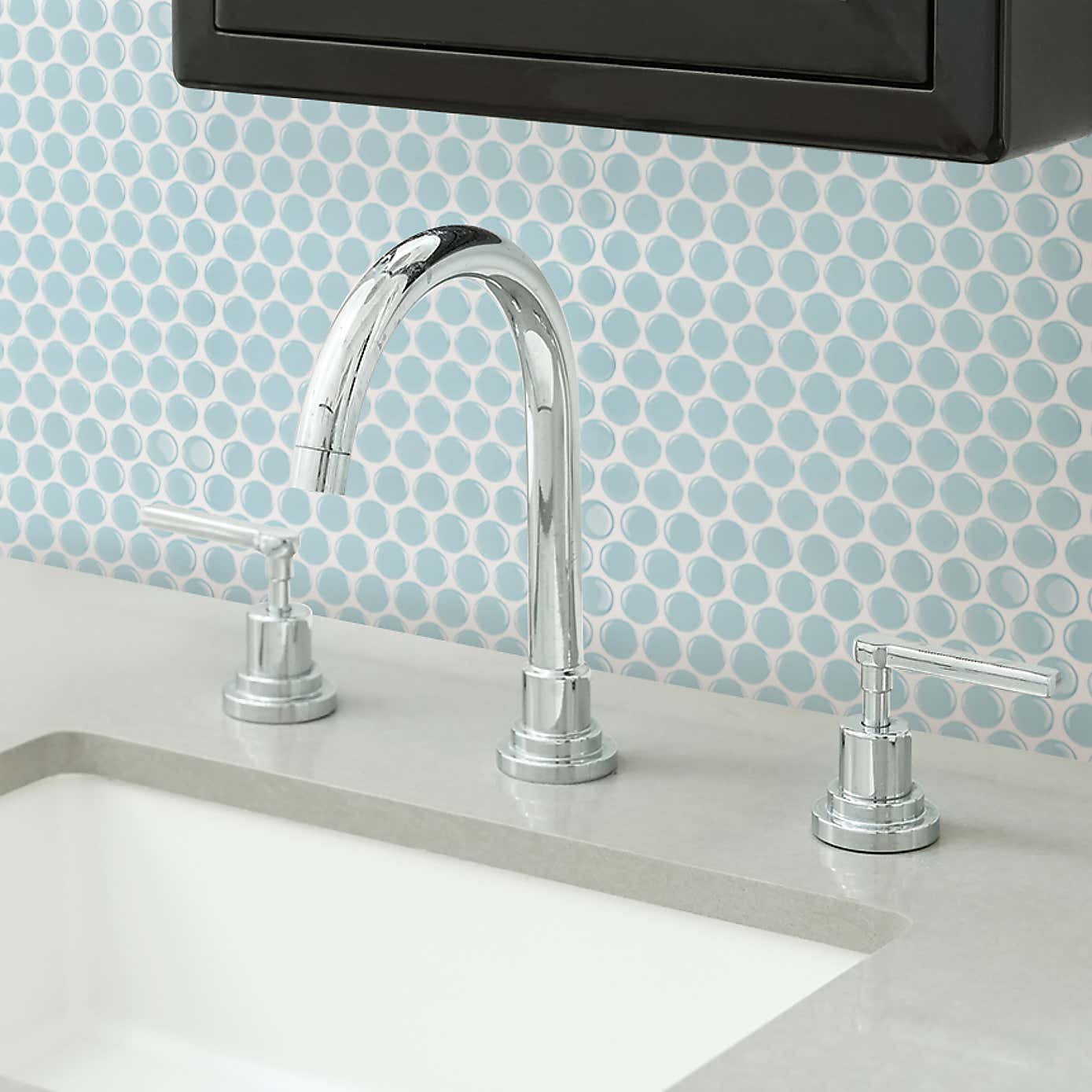 InHome Self Adhesive Backsplash Mini Hexagon Tiles