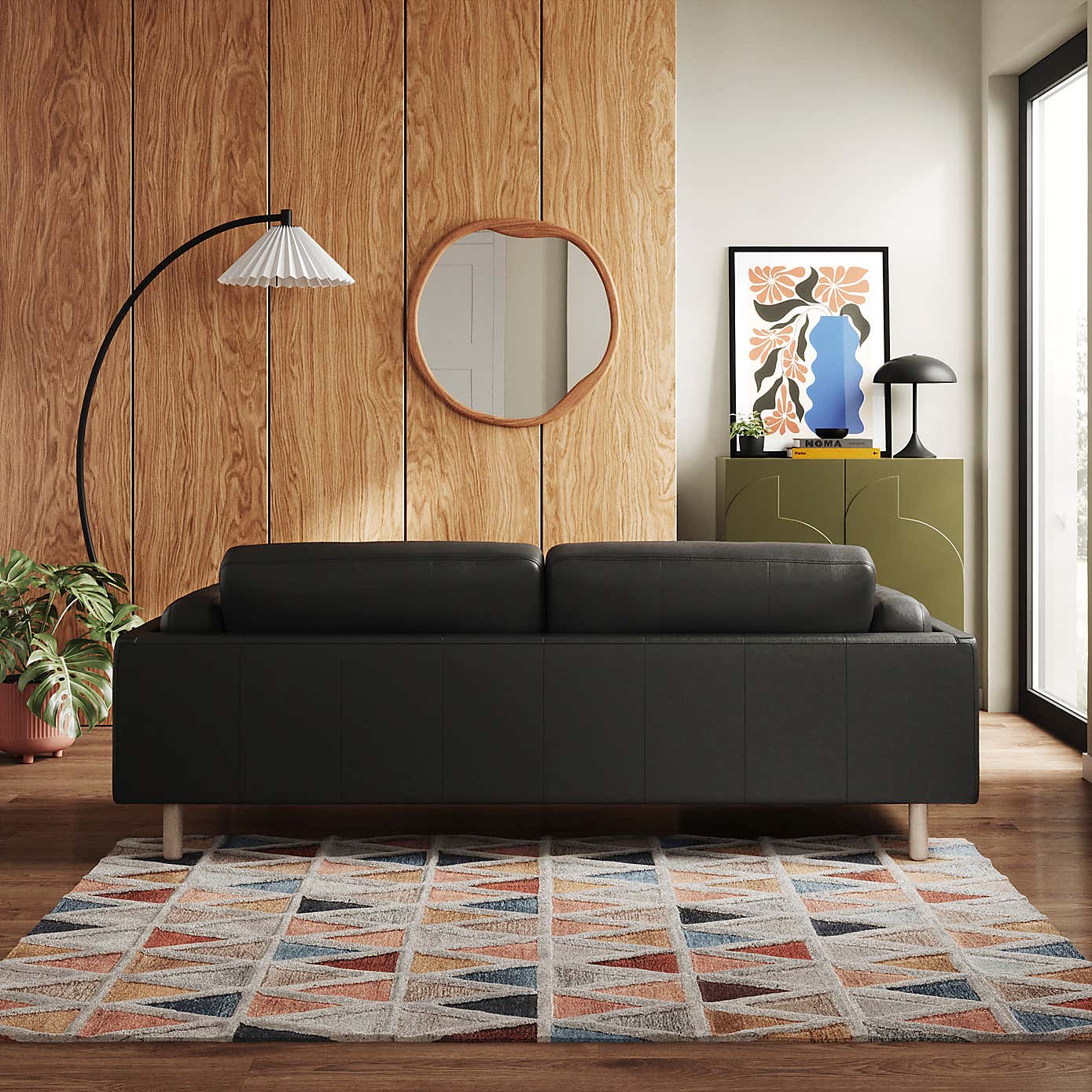 Newton Vintage Leather 4 Seater Sofa